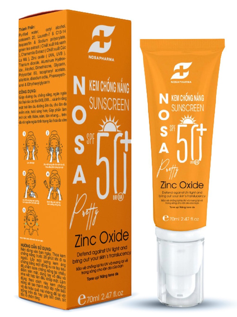 KEM CHỐNG NẮNG SUNSCREEN NOSA PRETTY SPF 50+